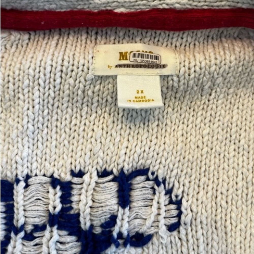 Anthropologie Maeve Lobster Cardigan - Picture 6 of 8